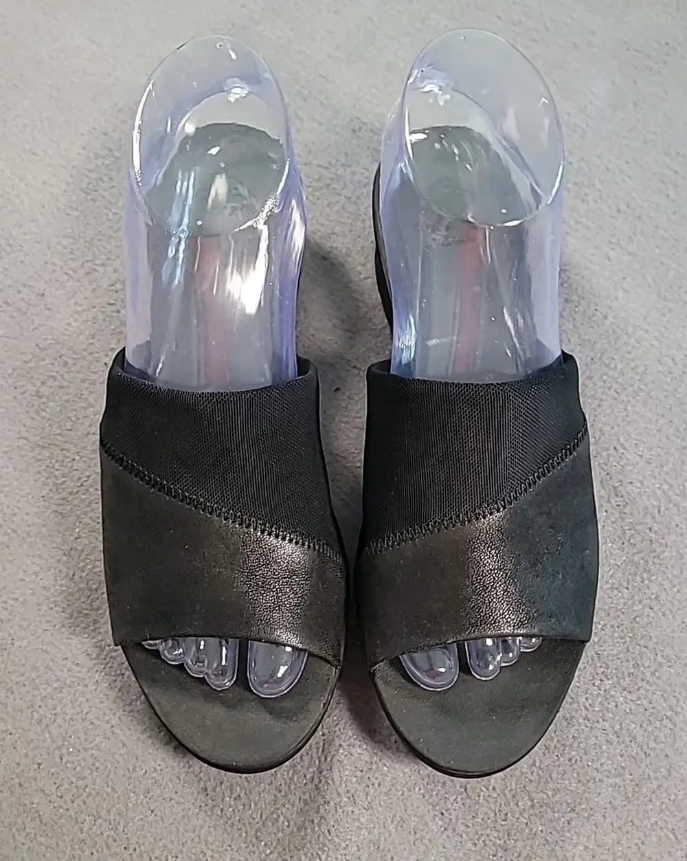 Clarks Cloudsteppers Black Slide Sandals Women’s 8